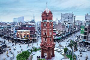 A-beautiful-aeril-sight-of-Clock-Tower-Faisalabad