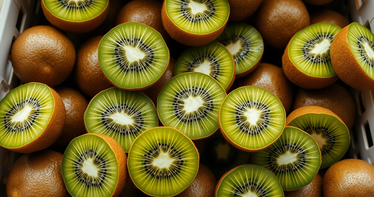 Kiwi season in Pakistan, fresh kiwi fruit at the market