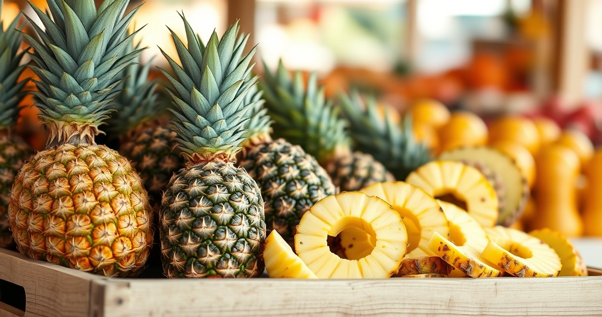 Pineapple season in Pakistan, fresh pineapples at the market