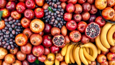 September fruits in Pakistan on a market stall